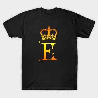 Queen Elizabeth II Golden Monogram T-Shirt